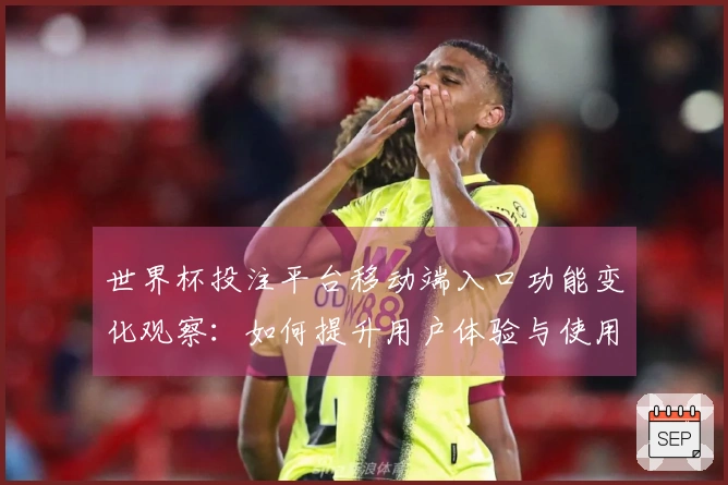 世界杯投注平台移动端入口功能变化观察：如何提升用户体验与使用效率